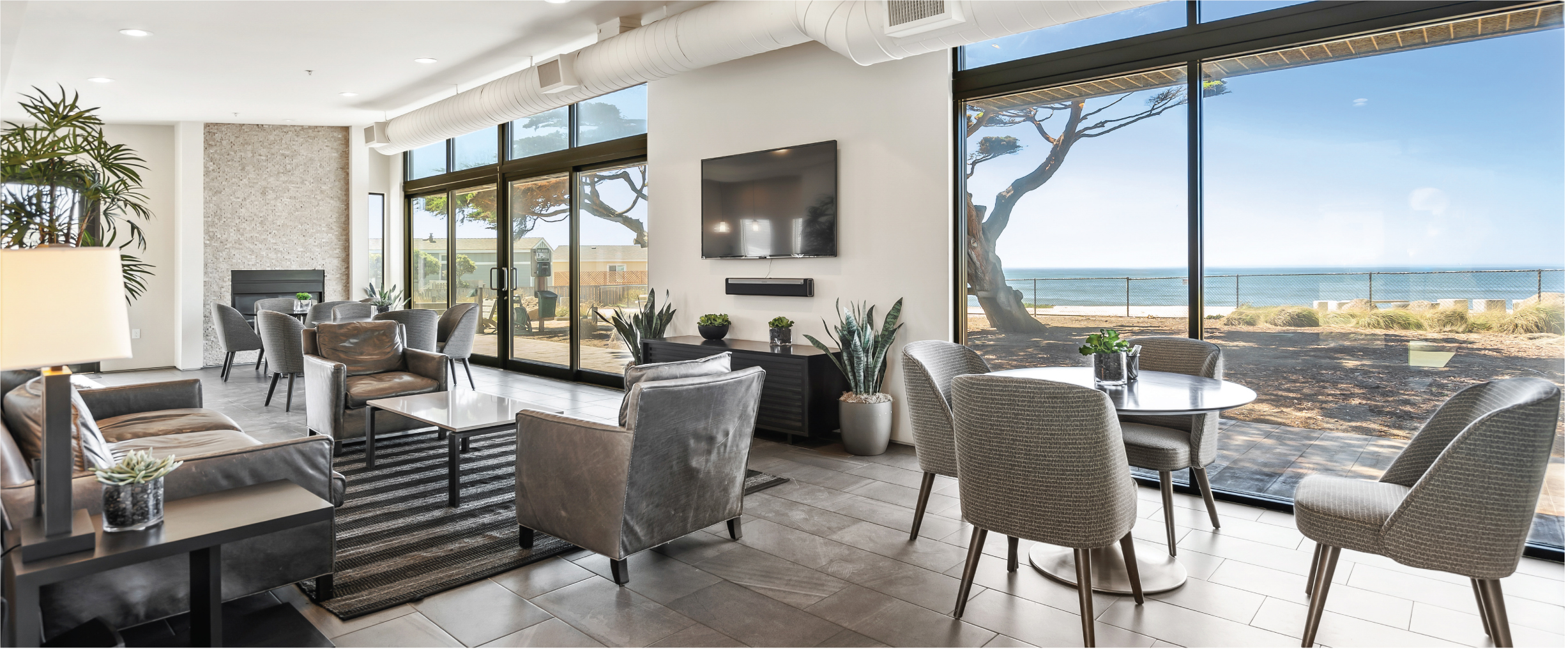 community lounge at our Pacifica rental homes